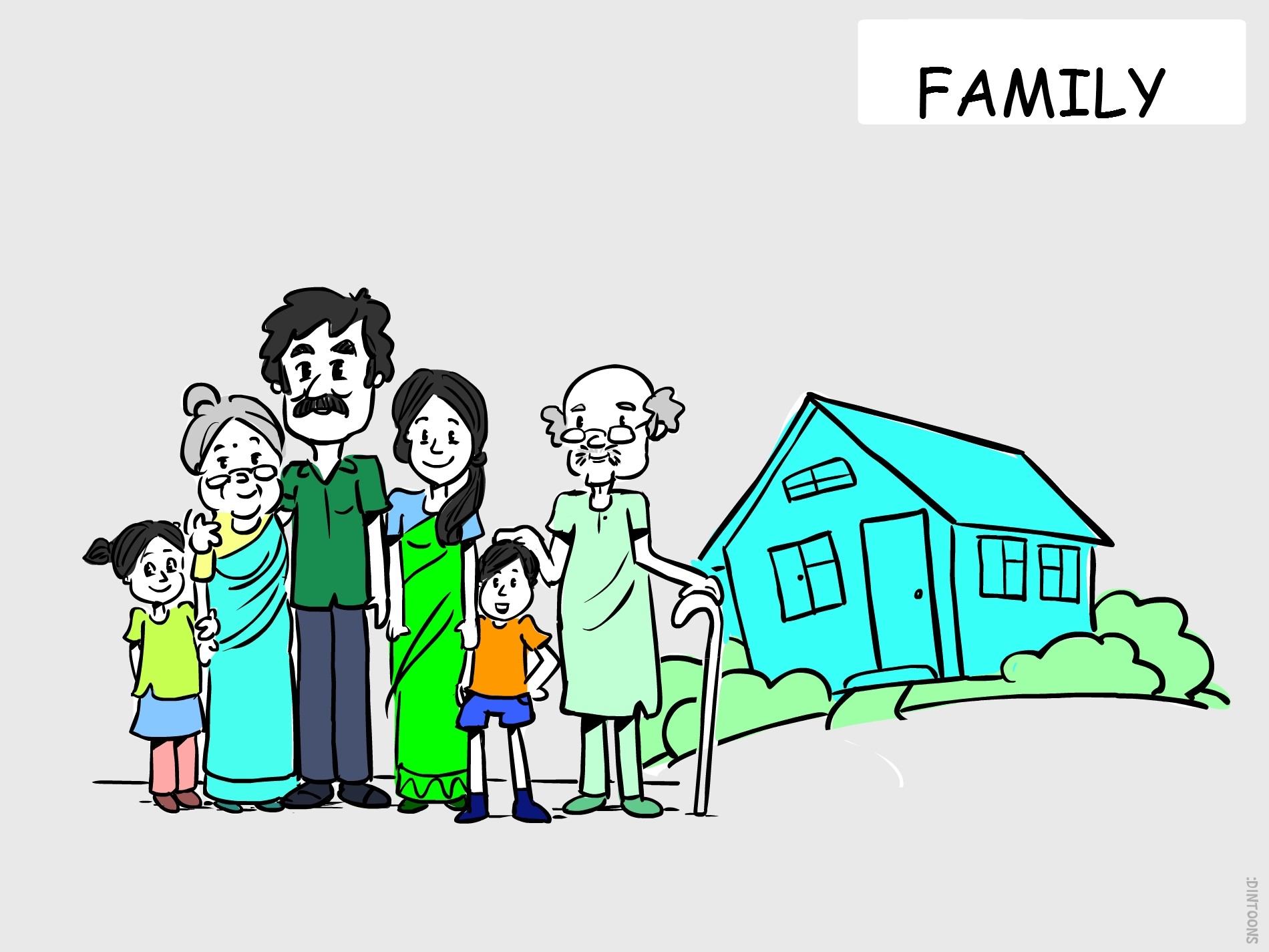 Family drawings/how to draw a family picture/family drawings easy for  kids/easy family drawing step… | Family drawing, Family picture drawing,  Happy family pictures
